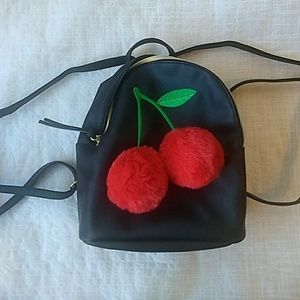 3d Cherry Backpack Black